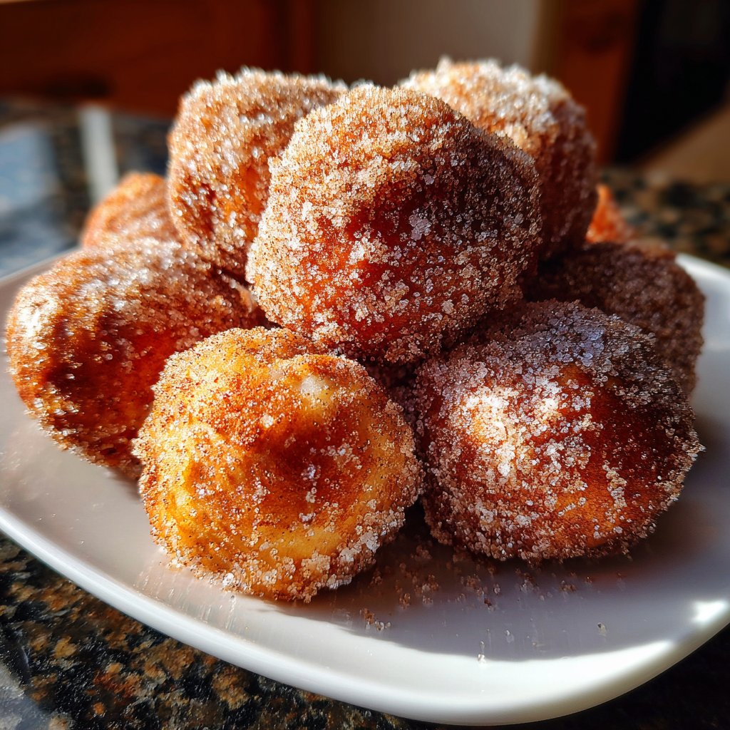 Quarkbällchen mit Zimt-Zucker