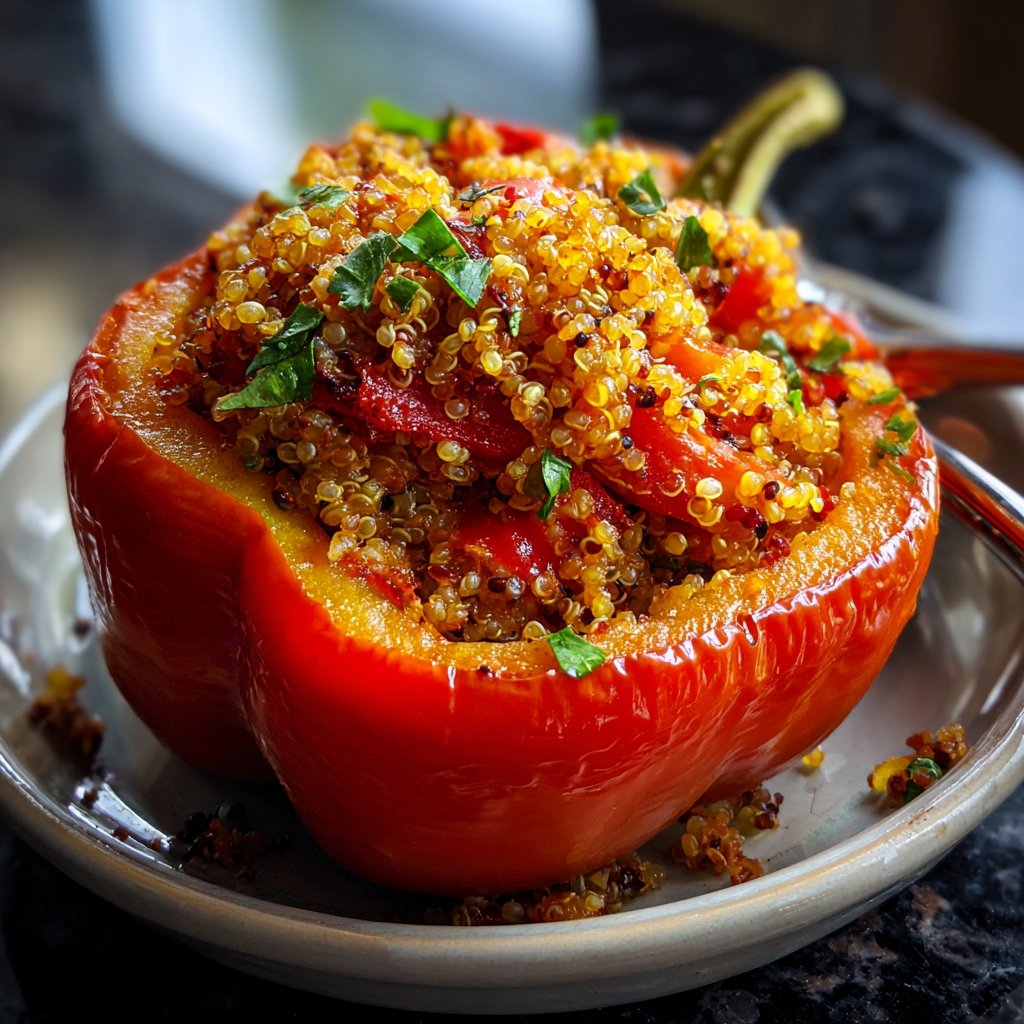 Gefüllte Paprika mit Quinoa