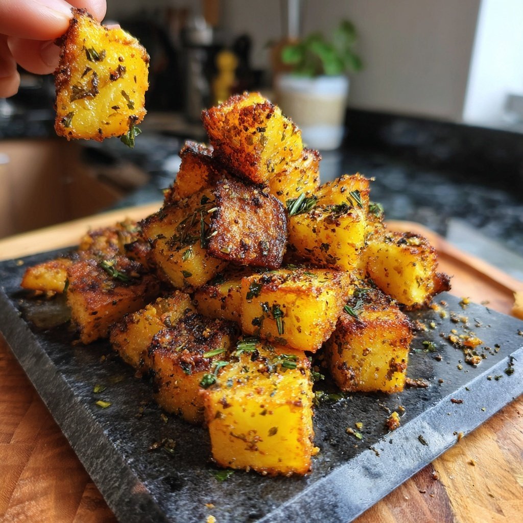 Ofen Kartoffel Würfel Mit Kräutern